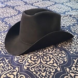 Vintage American Hat Co. Felt Black Cowboy Hat Size 7 1/4